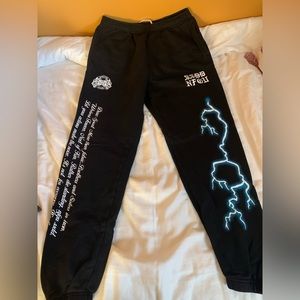 COPY - Lightning Premium Post Lounge Sweats in Black